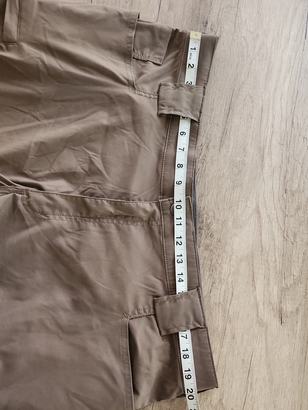 Duluth Trading Flex Dry On The Fly Cargo Hiking Shorts Tan Size 40 - Picture 4 of 6